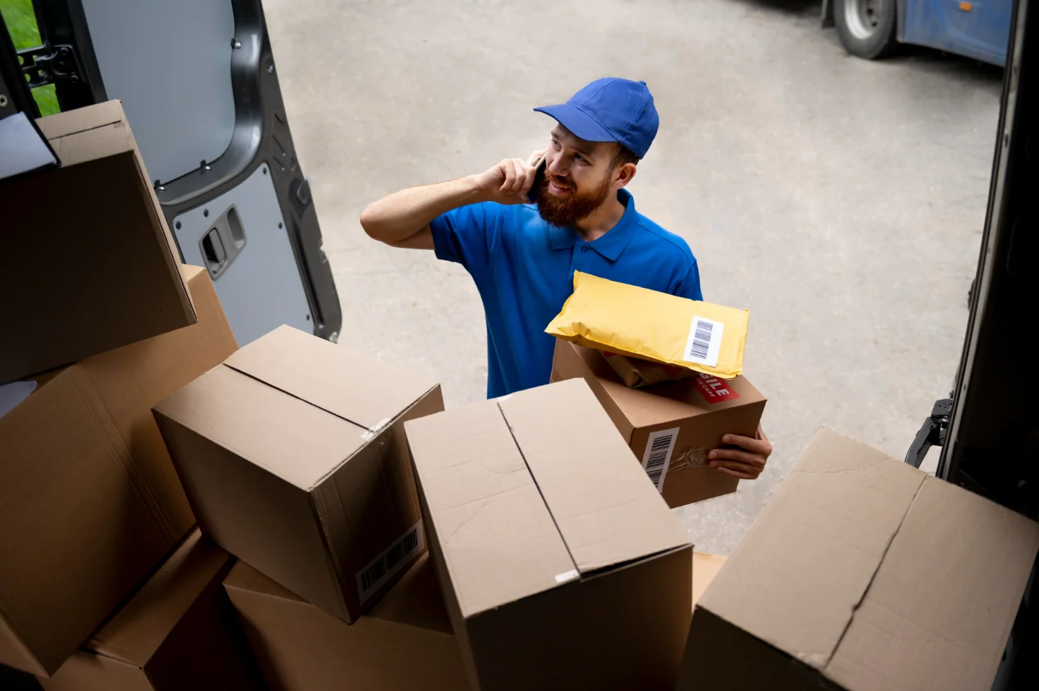 Repartidor y cajas
